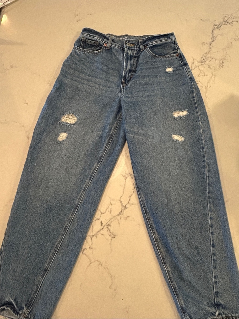 Old Navy Darla Extra Rise Loose Taper Me Barrel  Jean Sz 8